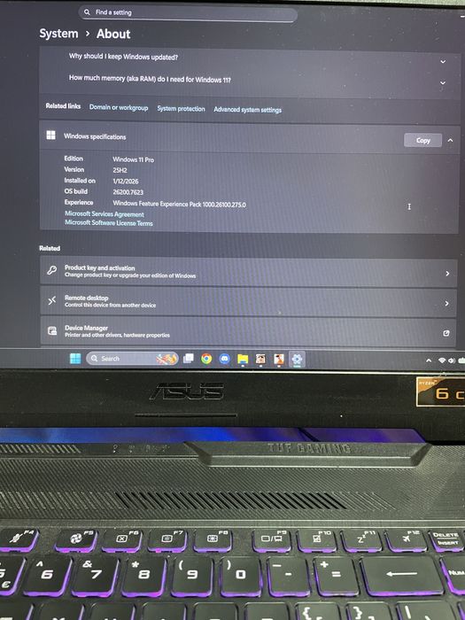 Vand laptop gaming asus tuf a15 gtx 1650