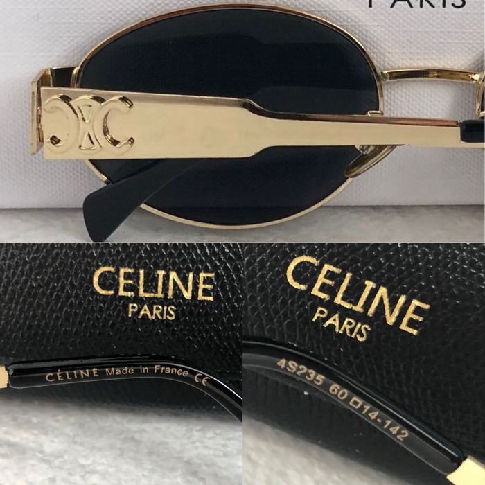 Дамски слънчеви очила кръгли овални елипса 2 цвята златни сребърни