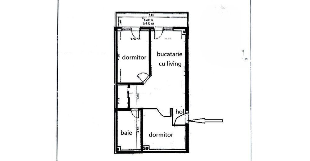 Apartament 3 camere, parcare, str Florilor Floresti Atelierul de Pizza