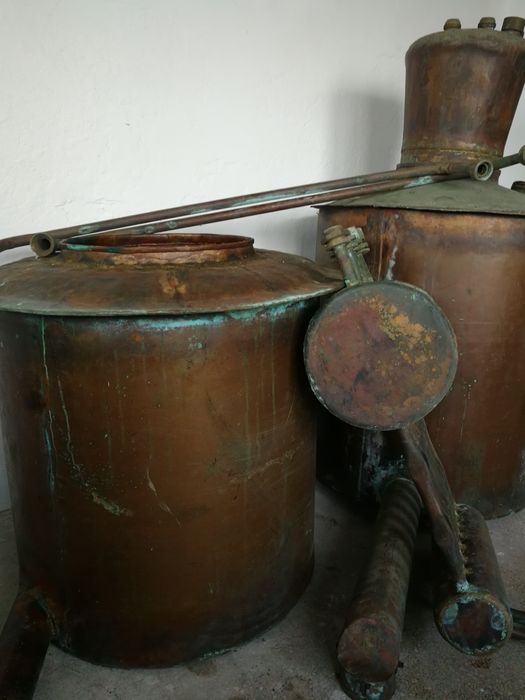 Cazan de țuică din cupru alimentar Capacitate 220 litri