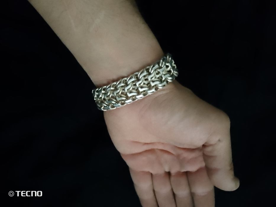 Браслет хип-хопа серебряный не дорого