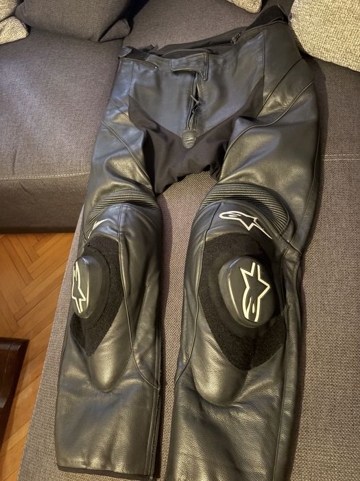Pantaloni piele motor Alpinestar Missile in stare imecabila ,marimea  50