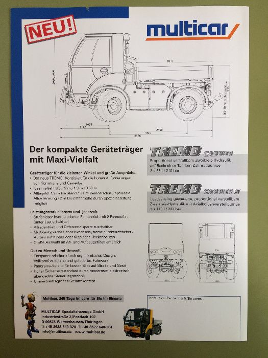 Рекламни проспекти на Мултикар(Multicar)