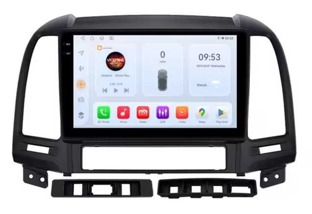 Мултимедия 9″ Android 14 за HYUNDAI SANTA FE II CARPLAY навигация RDS