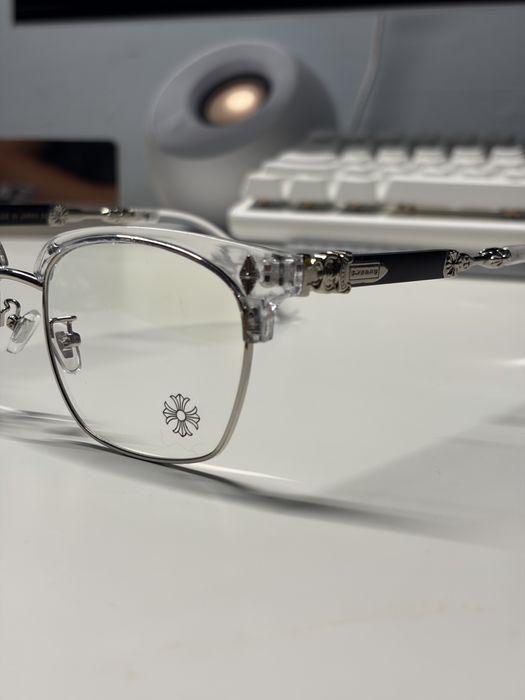 Chrome Hearts Clear/Silver – Очила със защита от синя светлина