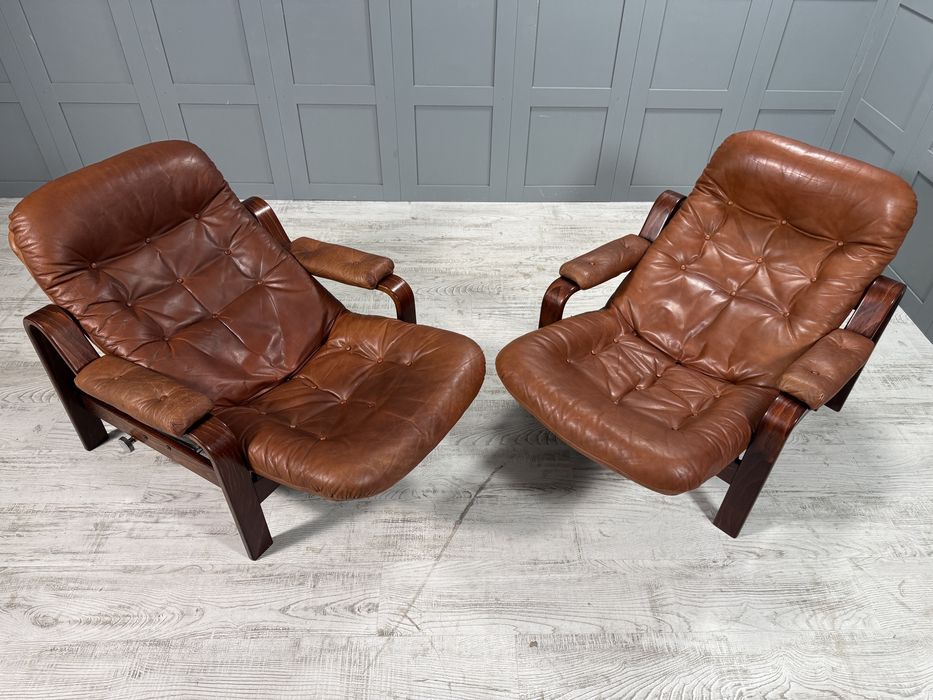 Винтидж кожени релакс кресла К102