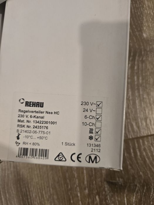 Regleta de cleme REHAU nea h 230 V, 6 canale