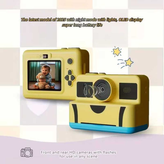 Детски Фотоапарат за моментни снимки за деца Мини термопринтер
