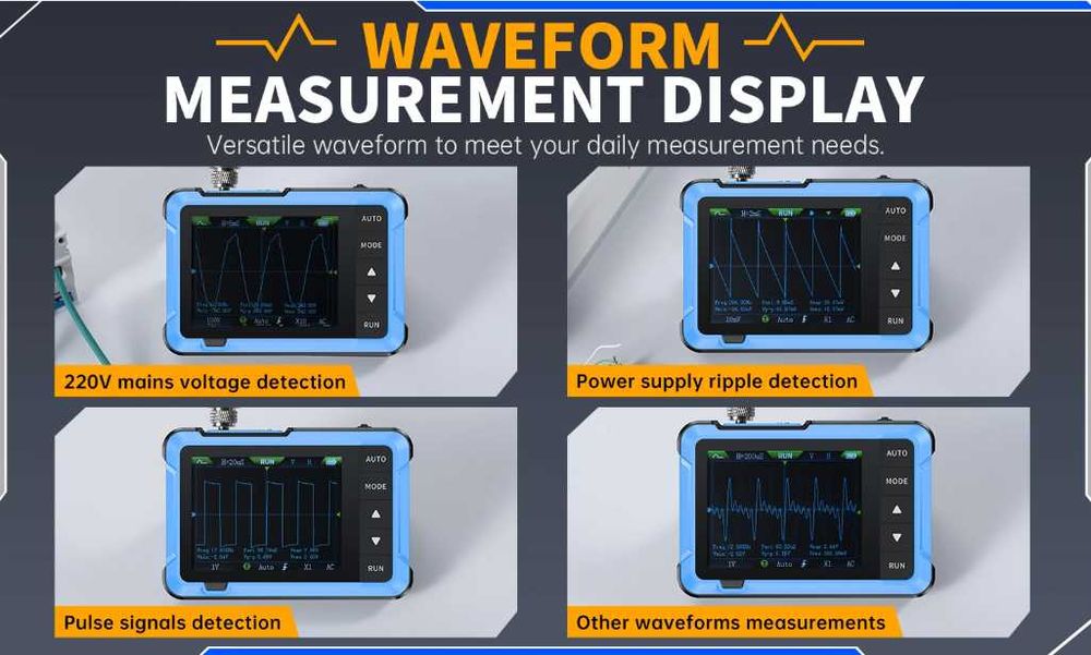 Цифров Осцилоскоп DSO510 10MHz 48MS/s 0-50KHz Сигнал Генератор ±400V