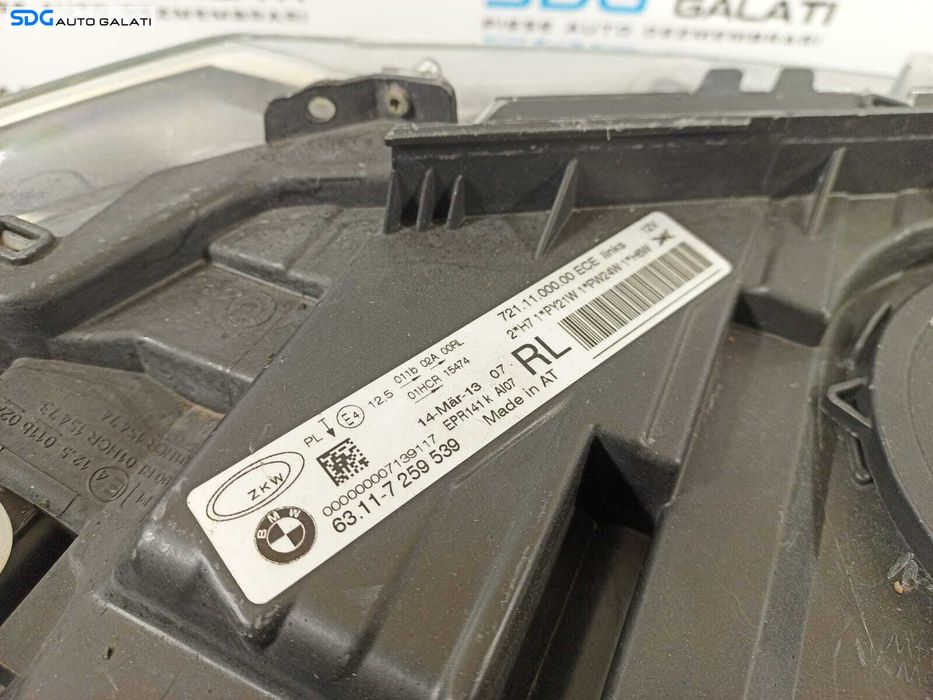 Far Stanga FARA Xenon BMW Seria 3 F30 F31 2011 - 2015 Cod 7259539 63.11-7259539 [L1953]