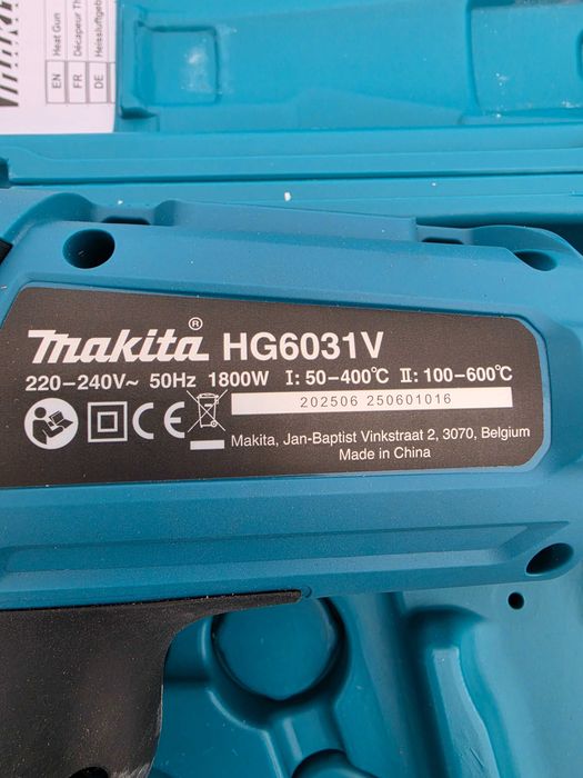Makita Pistol de aer cald 1800W HG6031V Potentiometru DEFECT