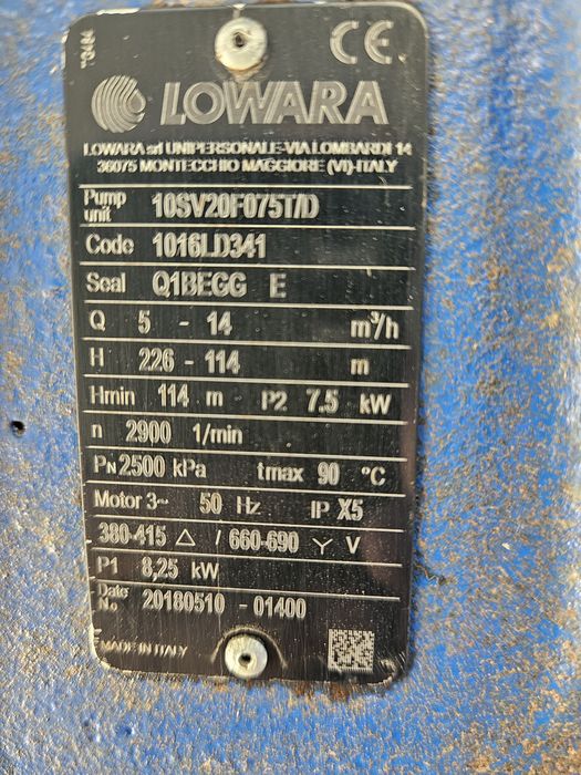 Вертикальный водяной насос