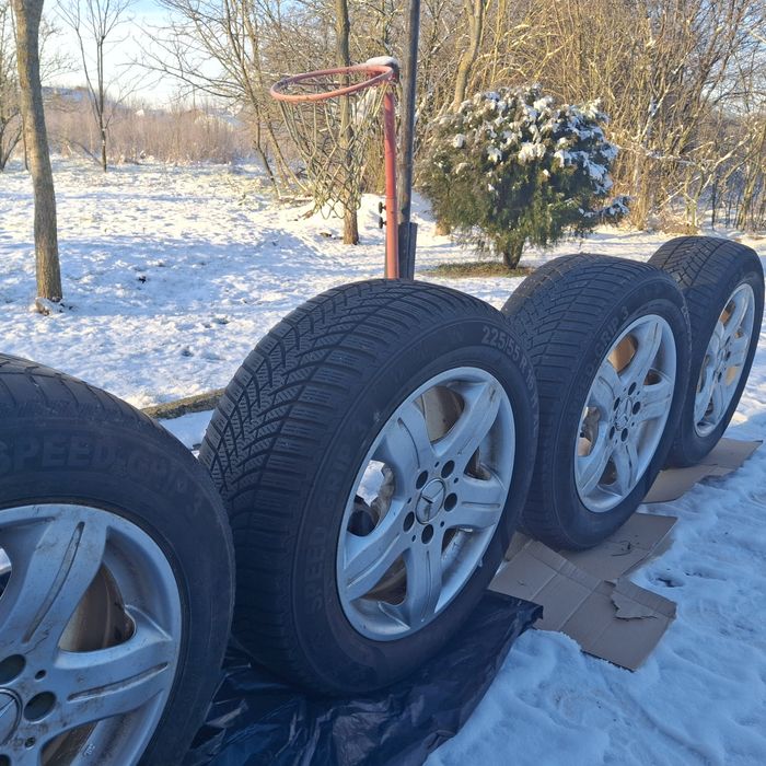 Jante + anvelope iarna  225/55/16 :5×112
