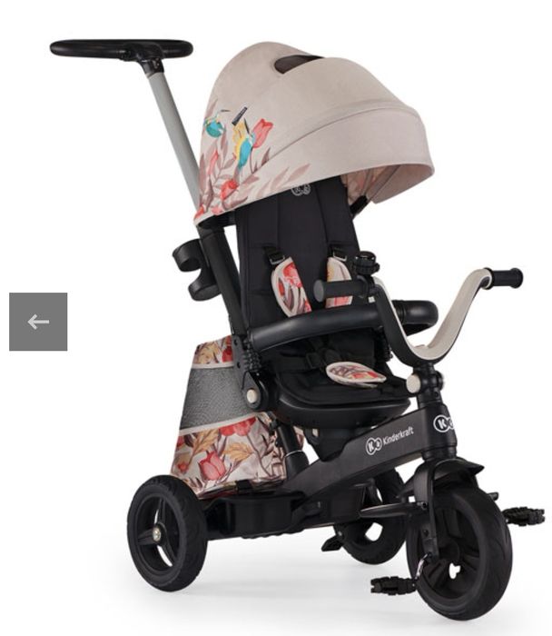 Tricicleta 4 in 1 kinderkraft rotativa cu pozitie de somn EASY TWIST B