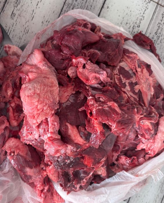 Мясо головы говяжии и фарш