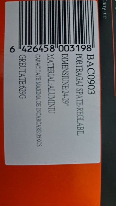 Portbagaj bicicleta ajustabil 24 / 29