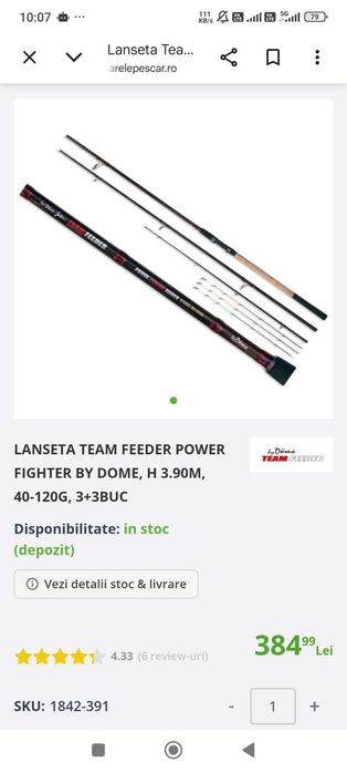 Lansete plus mulinete feeder