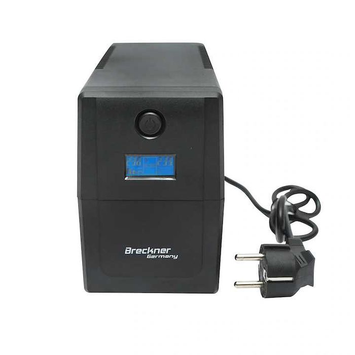 UPS Breckner Germany 800VA / 480W – baterie 9Ah – 2 prize Schuko – LCD