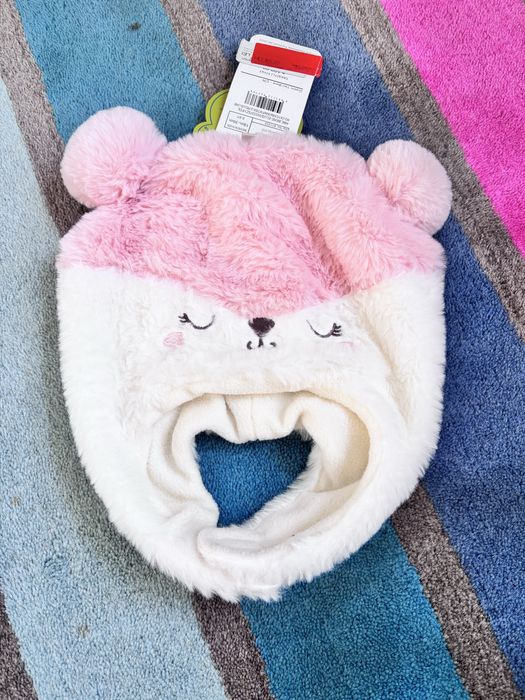 Caciula Waikiki fete dublata fleece 18m-36m