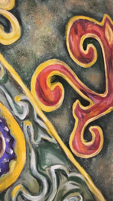 Картина в Казахском стиле