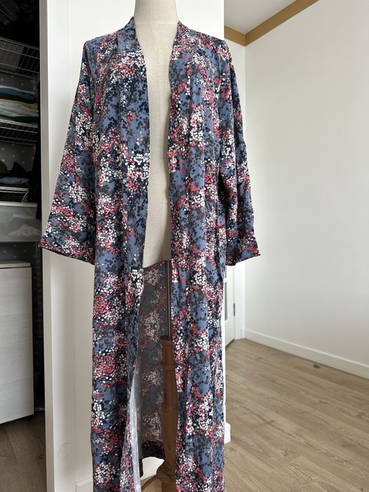 Вискозный халат-кимоно