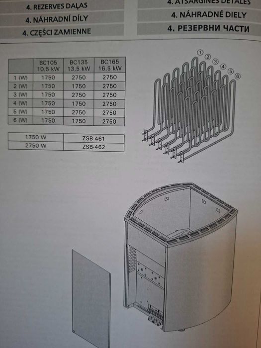 Професионална сауна печка HarviaVegaPro BC135–13.5 kW,400V (за ремонт)