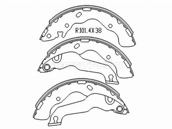 Колодки тормозные зад  Hyundai Elantra