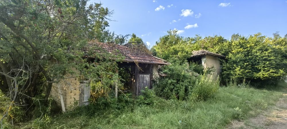 Къща с голям двор 3200 кв.м и река с. Новосел, обл. Шумен