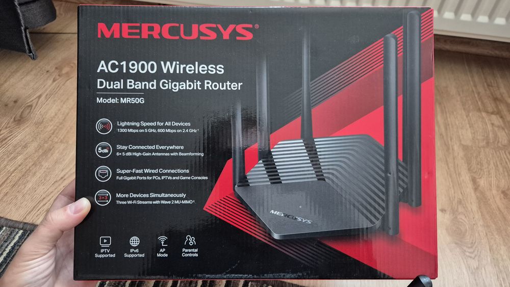 Router Mercusys MR50G AC1900 Dual Band