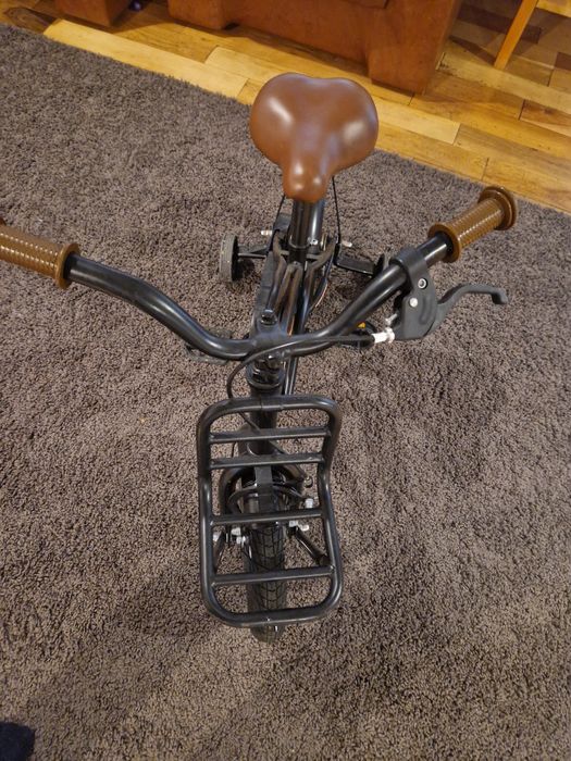 Bicicleta copii 12 inch Cruiser Chopper cu roti ajutatoare
