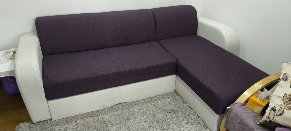 Colțar stofă stare bună