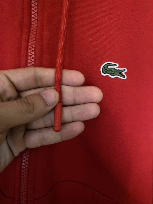 Червен Суитчър lacoste