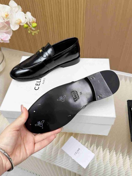 Дамски обувки - Celine Loafer Malaquais In Polished Bullskin
