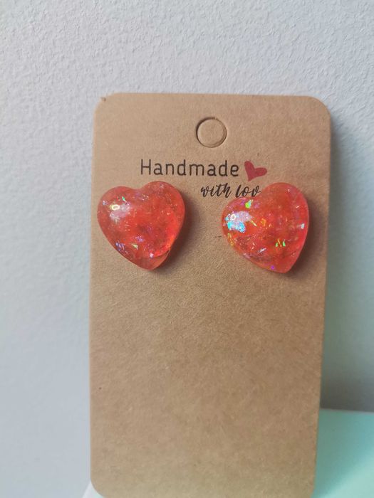 Cercei handmade din rășină