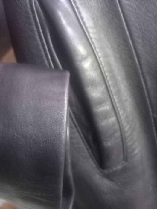 Haina din piele naturala lunga,  de dama