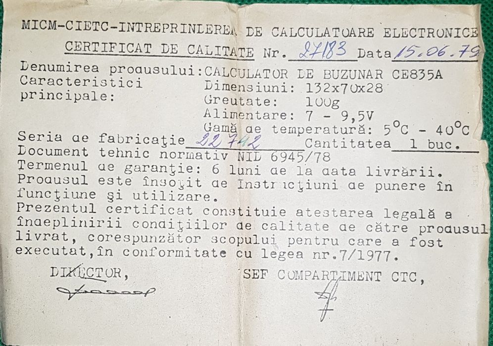 Calculator de buzunar Felix CE 835 A