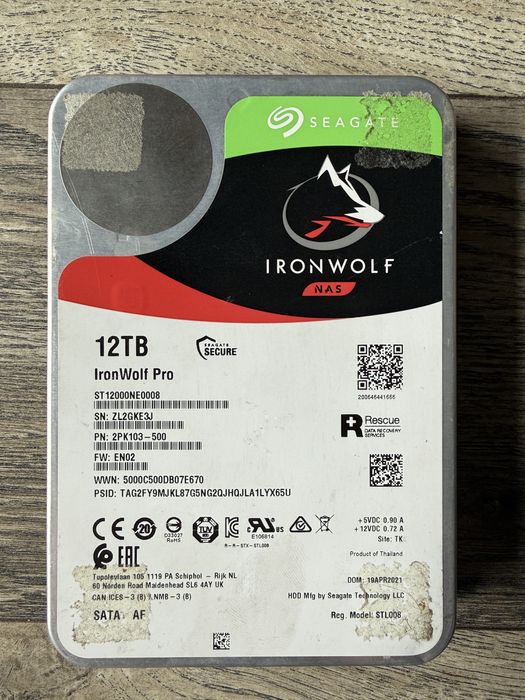 Hdd Seagate Ironwolf 12tb
