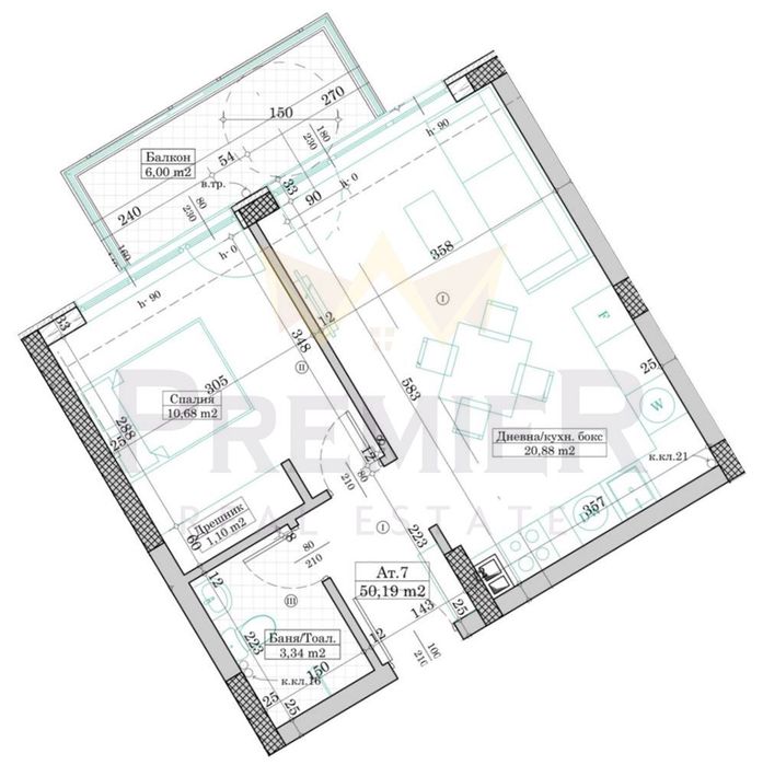 Продава се Двустаен апартамент в Варна, Виница - 54 кв.м за 1315 €/кв.м - Снимка #4