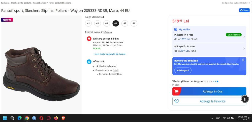 Skechers barbati 44 (28.5 cm) Oferta Sarbatori