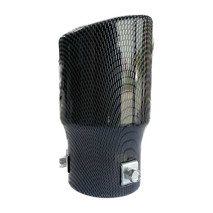 Накрайник за ауспух 2215  Сив/карбон входа-63мм изхода-76мм