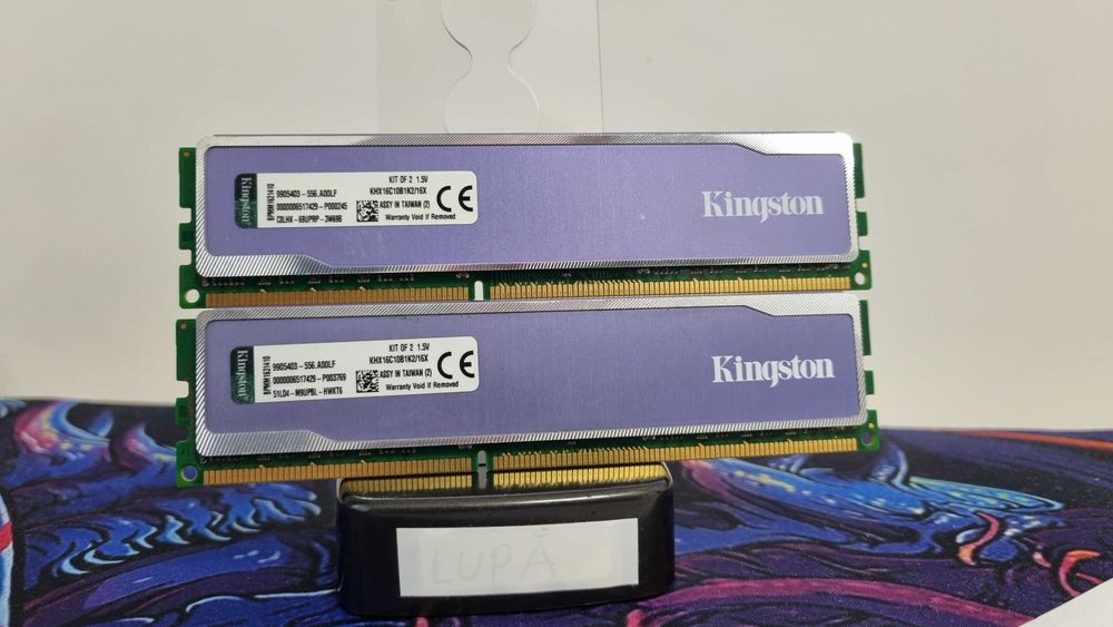 Kit memorii RAM PC 16Gb DDR3 1600Mhz(2x8Gb) Kingston HyperX Blu
