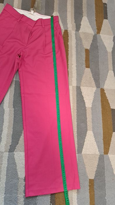 Pantaloni crac larg, fuchsia, H&M, S, noi cu eticheta