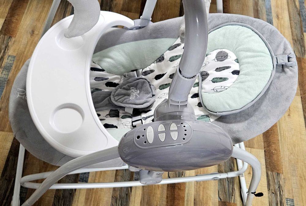 МОНИ Електрическа люлка - шезлонг 2в1 RHEA СИВ