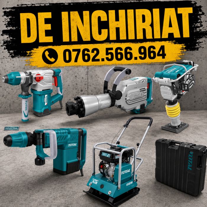 Talpa/placa compactoare, mai/berbec/picior compactor, picamer/ciocan demolator, rotopercutor, aspirator, vibrator beton