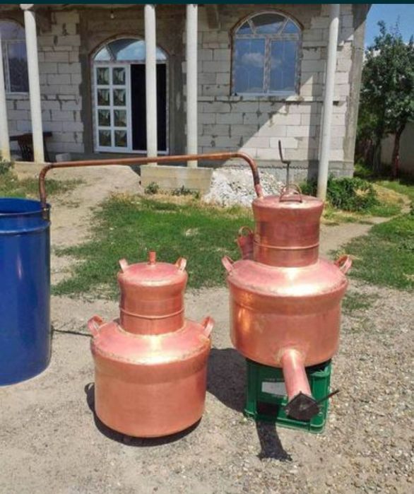 Vand cazan de tuica 250 litri nou din cupru