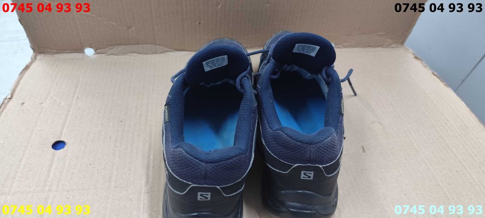 adidasi SALOMON goretex albastru inchis 43 1.3 uzura minima