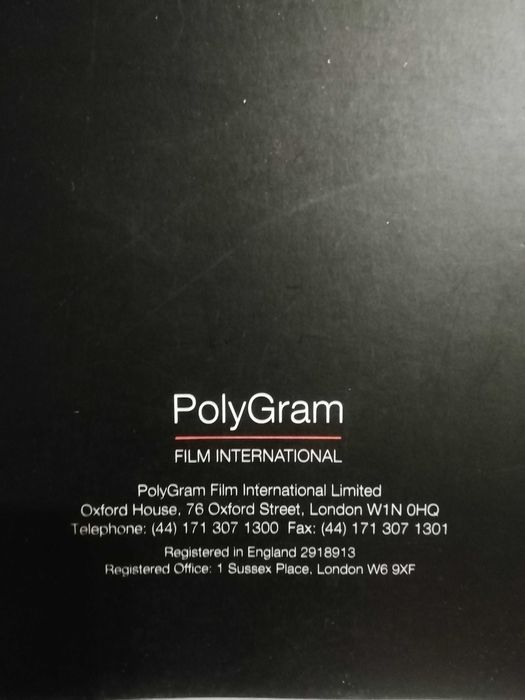 Сценарий The Game (PolyGram Film International) - колекционерско