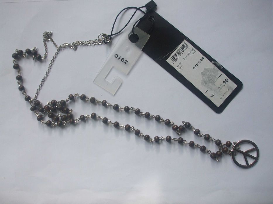 Colier si pandantiv cu simbolul pacii