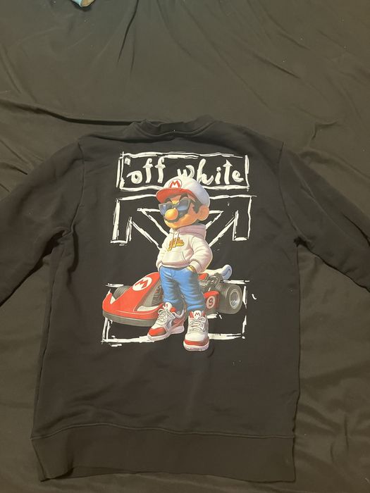 Off white блуза с дълъг тъкав XL