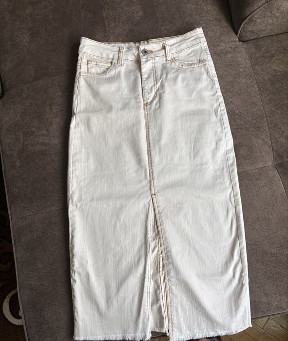 Еластична дънкова пола